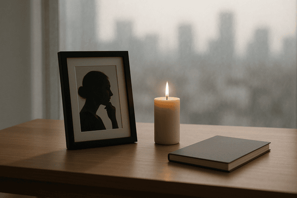 photo Фотография на подоконнике рядом с блокнотом и ручкой, атмосфера воспоминаний